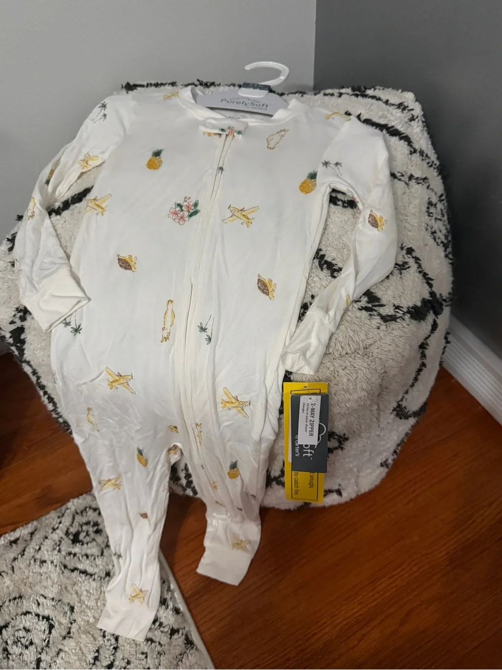 Carter’s PurelySoft Baby Sleeper 24M Airplane Pineapple Tropical NWT pajamas